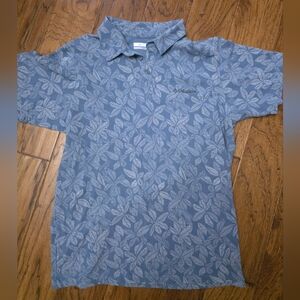 Columbia Broadleaf Canopy Polo Shirt Men's Size M